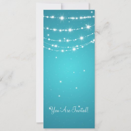 Elegant Wedding Sparging Chain Blue Kaart (Voorkant)