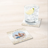 Elegant Wedding Specialized Gold Glitter Foto Kartonnen Onderzetters (Insitu)