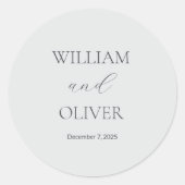 Elegant Wedding Sticker (Voorkant)
