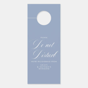 Elegant Wedding stoort niet Dusty Blue Deurhanger