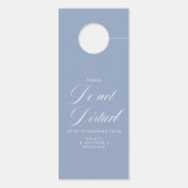 Elegant Wedding stoort niet Dusty Blue Deurhanger (Achterkant)