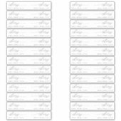 Elegant Wedding Straw Label Cheers Drink Vlag (Voorkant)