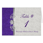 Elegant Wedding Table Card (Voorkant Horizontaal)