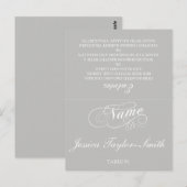 Elegant Wedding Table Place Cards | Alle kleuren Briefkaart (Voorkant / Achterkant)