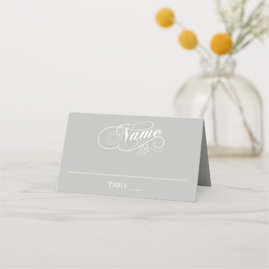 Elegant Wedding Table Place Cards | Alle kleuren Plaatskaartje (Voorkant)
