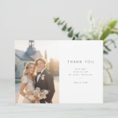 Elegant Wedding Thank You Card Bedankkaart (Staand voorkant)