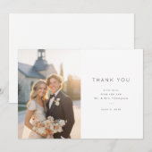Elegant Wedding Thank You Card Bedankkaart (Voorkant / Achterkant)