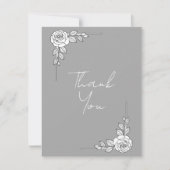Elegant Wedding Thank You Card | Classic Script De Bedankkaart (Voorkant)