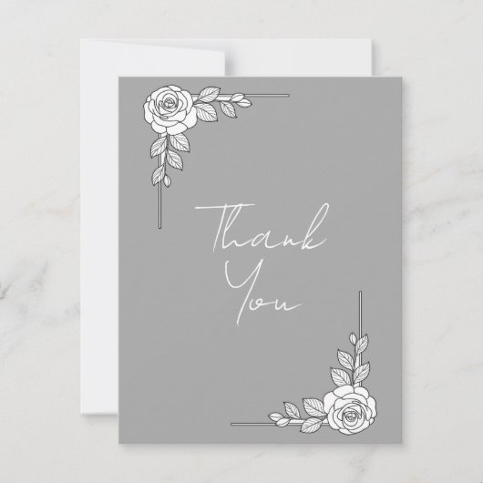 Elegant Wedding Thank You Card | Classic Script De Bedankkaart (Voorkant)