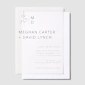 Elegant Wedding Vellum Uitnodigingen (Offset)