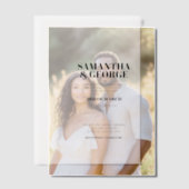 Elegant Wedding Vellum Uitnodigingen (Offset (Koppel))