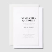 Elegant Wedding Vellum Uitnodigingen (Offset)