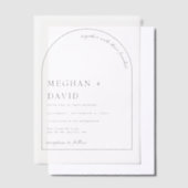 Elegant Wedding Vellum Uitnodigingen (Offset)