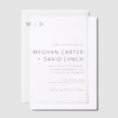 Elegant Wedding Vellum Uitnodigingen (Offset)