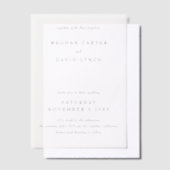 Elegant Wedding Vellum Uitnodigingen (Offset)