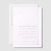 Elegant Wedding Vellum Uitnodigingen (Offset)