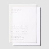 Elegant Wedding Vellum Uitnodigingen (Offset)