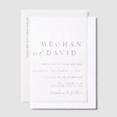 Elegant Wedding Vellum Uitnodigingen (Offset)