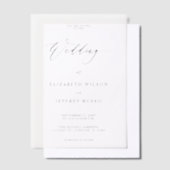 Elegant Wedding Vellum Uitnodigingen (Offset)