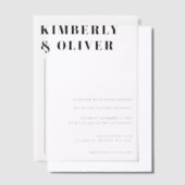 Elegant Wedding Vellum Uitnodigingen (Offset)