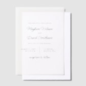 Elegant Wedding Vellum Uitnodigingen (Offset)