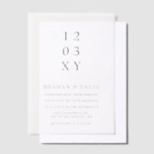 Elegant Wedding Vellum Uitnodigingen (Offset)