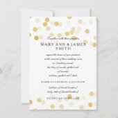 Elegant Wedding Vow Renewal Faux Gold Foil Glitter Kaart (Voorkant)