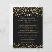 Elegant Wedding Vow Renewal Gold Foil Confetti Kaart (Voorkant)