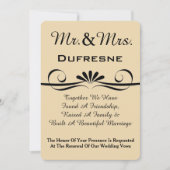 Elegant Wedding Vow Renewal Kaart (Voorkant)