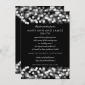 Elegant Wedding Vow Renewal Silver Hollywood Glam Kaart (Voorkant / Achterkant)