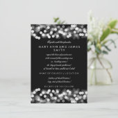 Elegant Wedding Vow Renewal Silver Hollywood Glam Kaart (Staand voorkant)