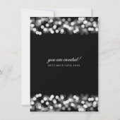 Elegant Wedding Vow Renewal Silver Hollywood Glam Kaart (Achterkant)