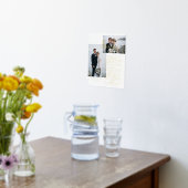 Elegant Wedding Vows Love Script Minimum Two Photo Folie Afdrukken (Laag (Keuken))