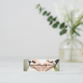 Elegant Wedding Website RSVP Reply Kaart Mini Visitekaartje (Staand voorkant)