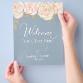 Elegant Wedding Welcome Creëer Your Ewn Dusty Flyer (Hand)