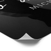 Elegant wedding welcome photo poster (Hoek)