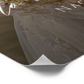 Elegant wedding welcome photo  poster (Hoek)