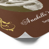 Elegant Wedding Welcome Sign. Poster met foto (Hoek)