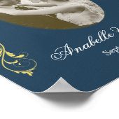 Elegant Wedding Welcome Sign. Poster met foto (Hoek)