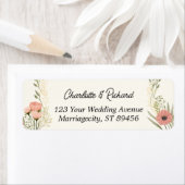 Elegant Wedding Wildflower Tuingadres Etiket (Insitu)