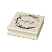 Elegant Wedding Wreath Wildbloemen en Branches Rubberstempel (Stempel)