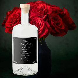 Elegant Wedding Zal je mijn beste voorstel zijn? Likeurfles Etiket