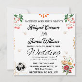 ELEGANT WEDDINGCARD KAART (Achterkant)