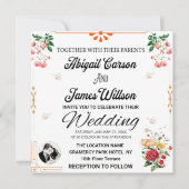 ELEGANT WEDDINGCARD KAART (Voorkant)