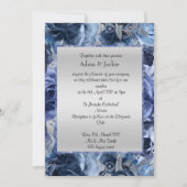 ELEGANT WEDERFLORAAL BLAUWE MARBLE KAART (Achterkant)