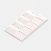 Elegant Weekly Habit Tracker Post-it® Notes (Schuin)