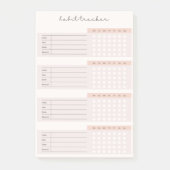 Elegant Weekly Habit Tracker Post-it® Notes (Voorkant)