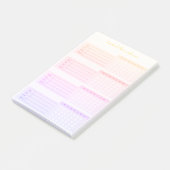 Elegant Weekly Habit Tracker Post-it Notes (Schuin)