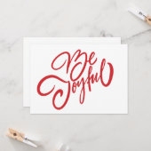 Elegant wees blij vakantiedesign kaart (Voorkant / Achterkant in situ)