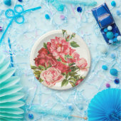 elegant wegwerpbaar bord, floreel papier bord (Feest)